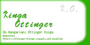 kinga ottinger business card